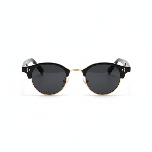 Vista frontal óculos com hastes abertas