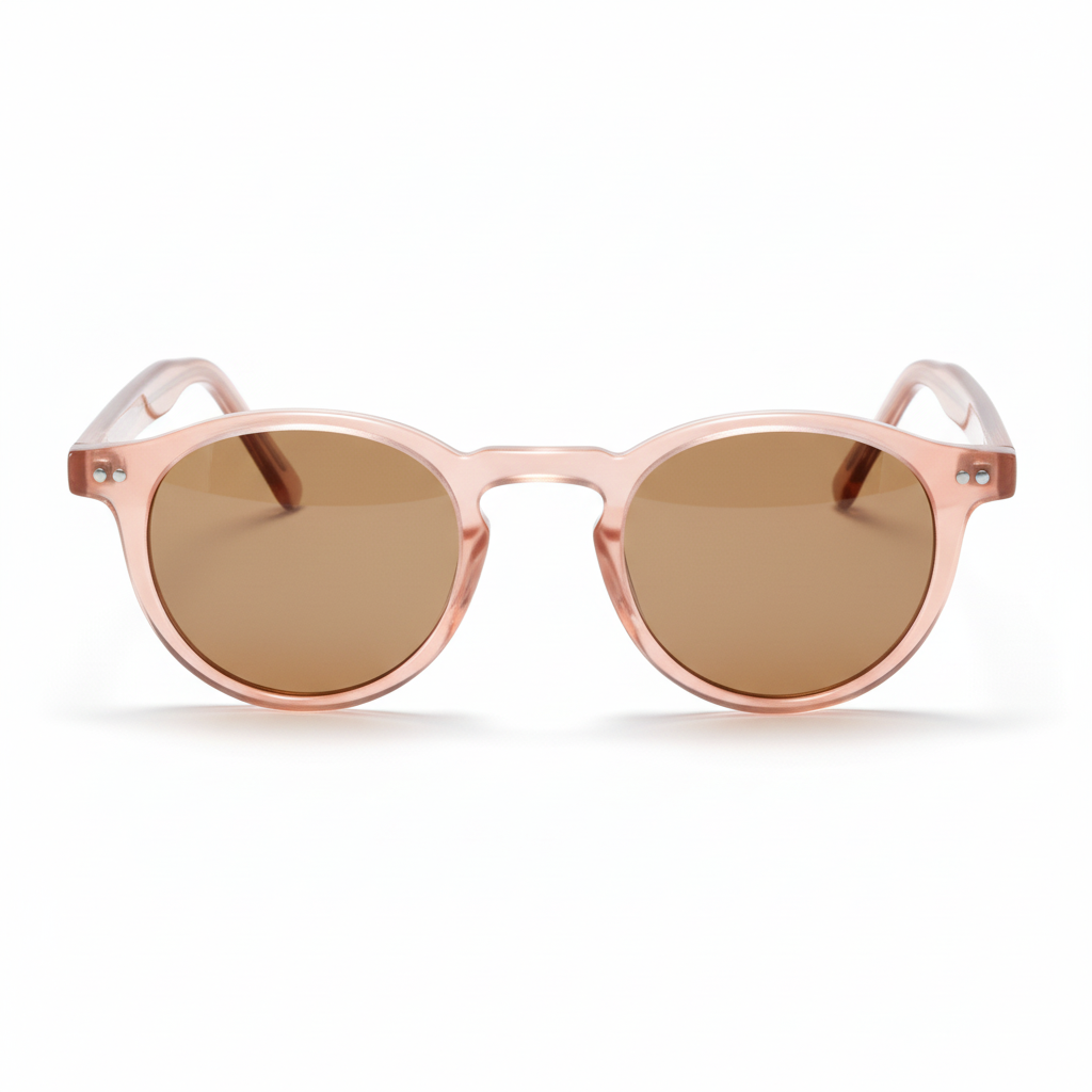 Óculos rosa vista frontal padronizada