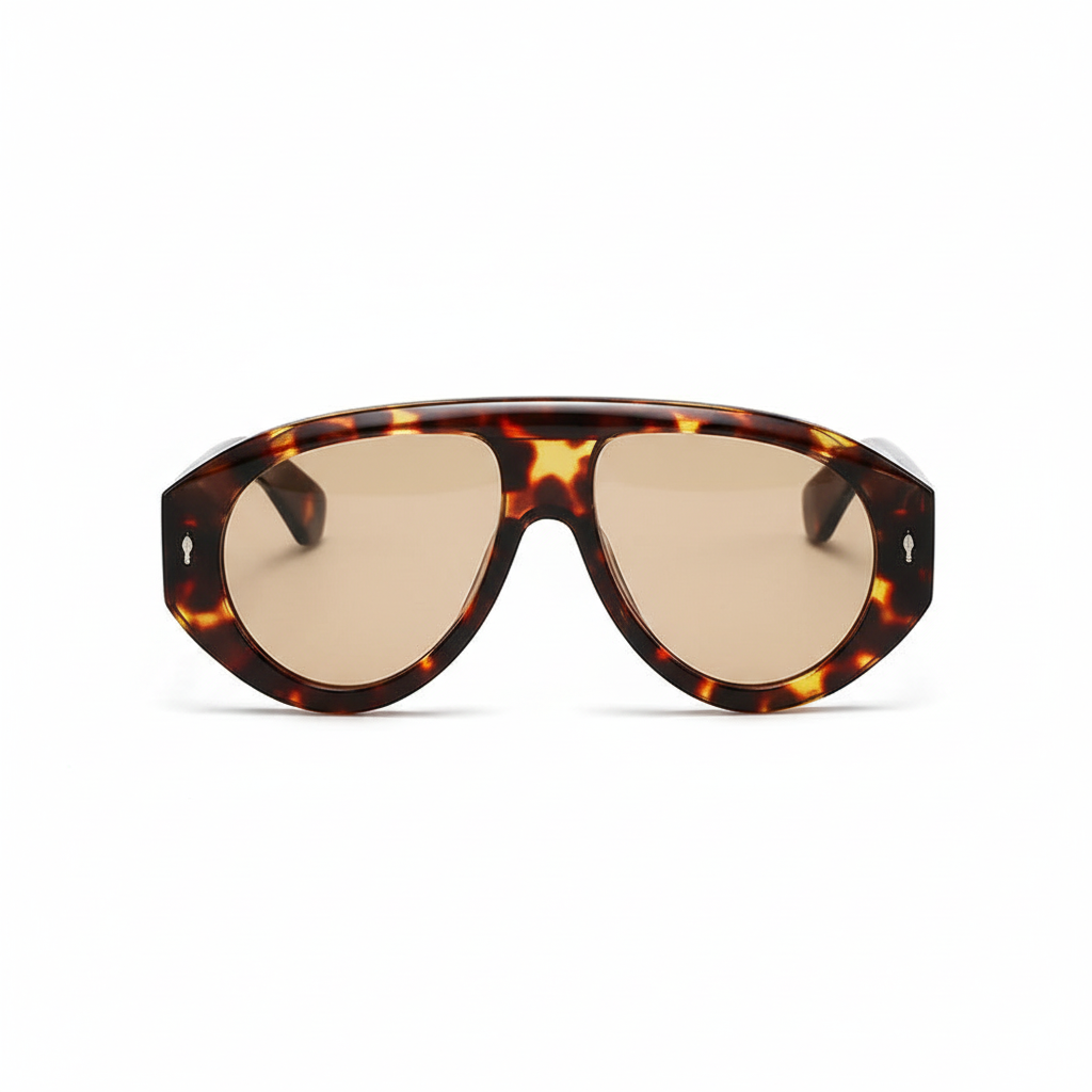 Óculos tartaruga âmbar - vista frontal